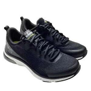 Ryka Re-Run Womens 7 WIDE 37 Walking Sneakers Shoes Mesh Lace Up Black